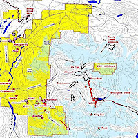 Eskay Mining Corp. Holding in yellow with various projects illustrated including major deposits outside our Holdings
