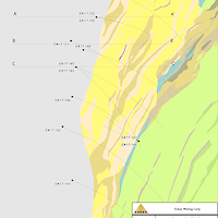 Crosssection Plan Map with 2017 Drill Holes